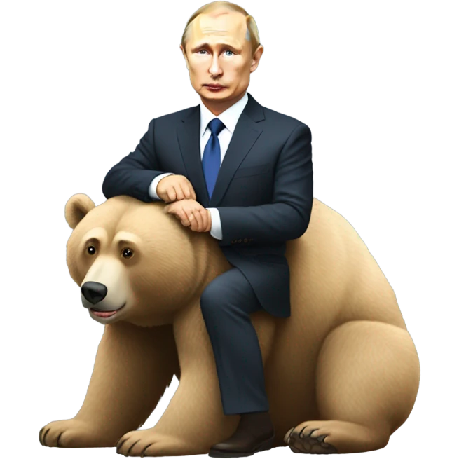Vladimir putin riding the bear emoji