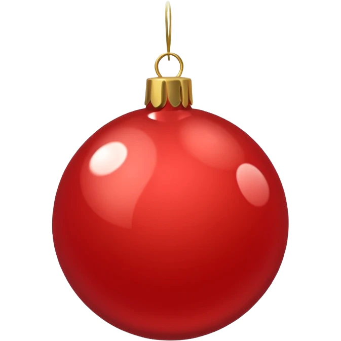 Christmas red ball emoji