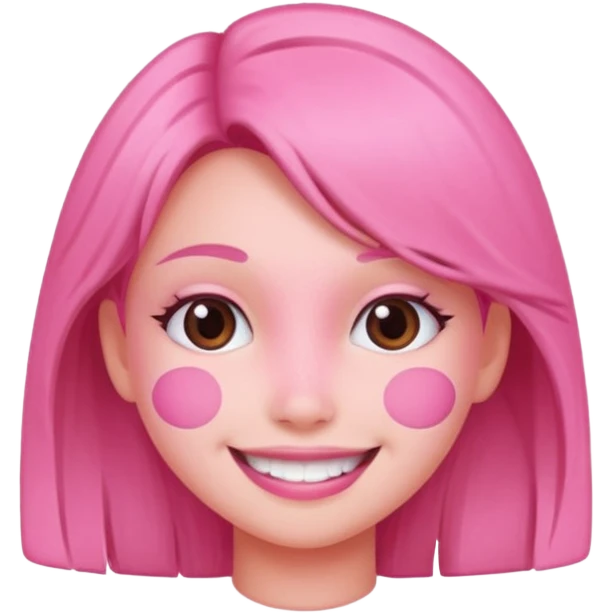pink cute smile emoji