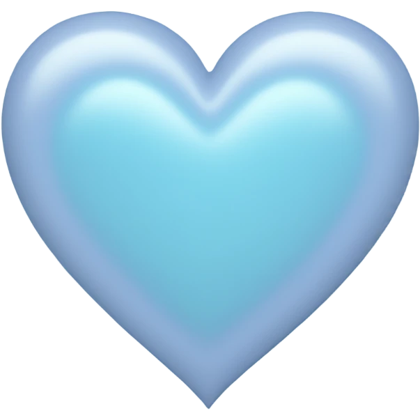 Pastel blue heart  emoji