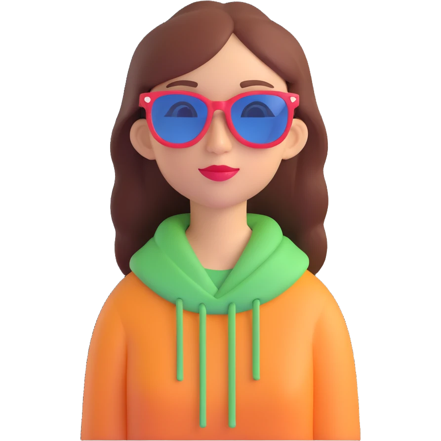 summer girl with sunglasses emoji