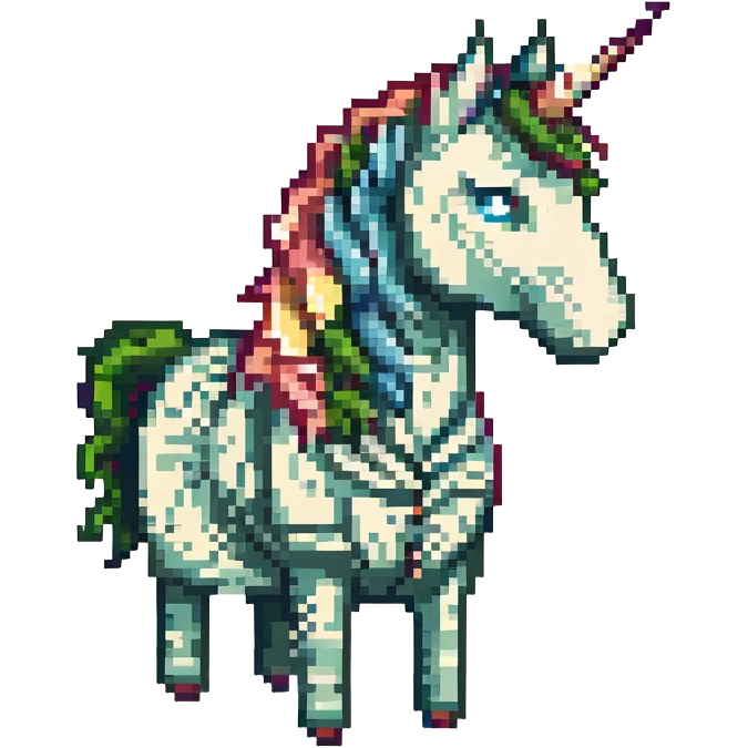 единорог из долларовых купюр, no background emoji