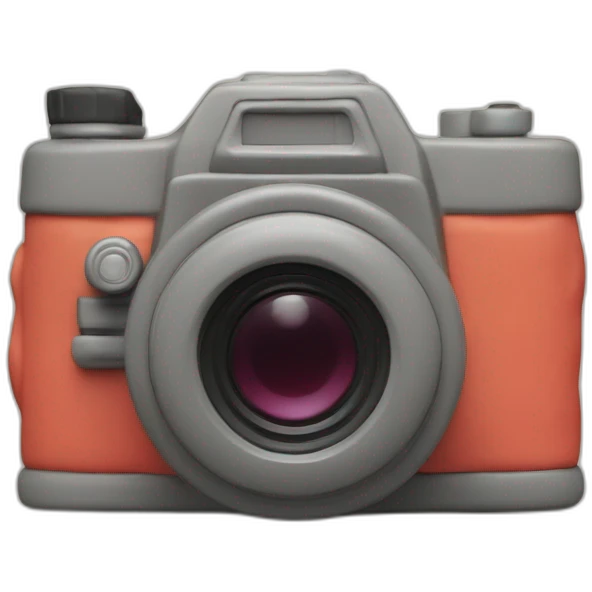 Plasticine slr film camera emoji