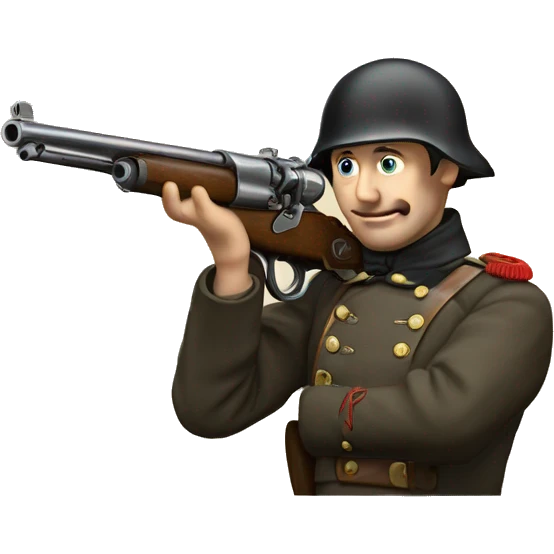 Enfield gun 1856 and soldier emoji