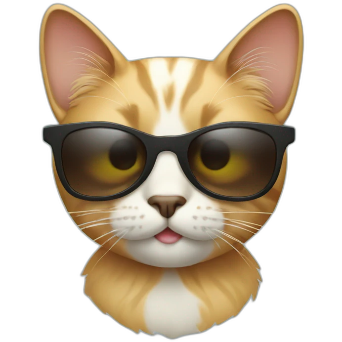 Cat with sunglasses emoji