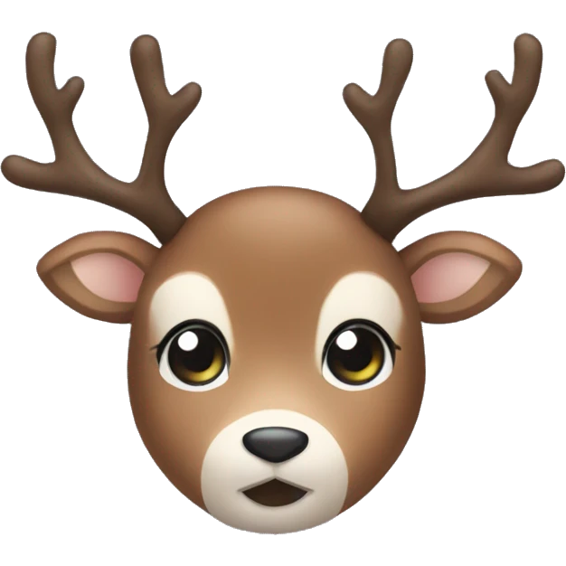 cute reindeer emoji