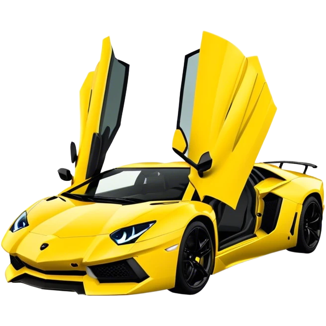 Lamborghini Aventador - Lamborghini (Model Year: 2021) (Iconic colour: Yellow) emoji