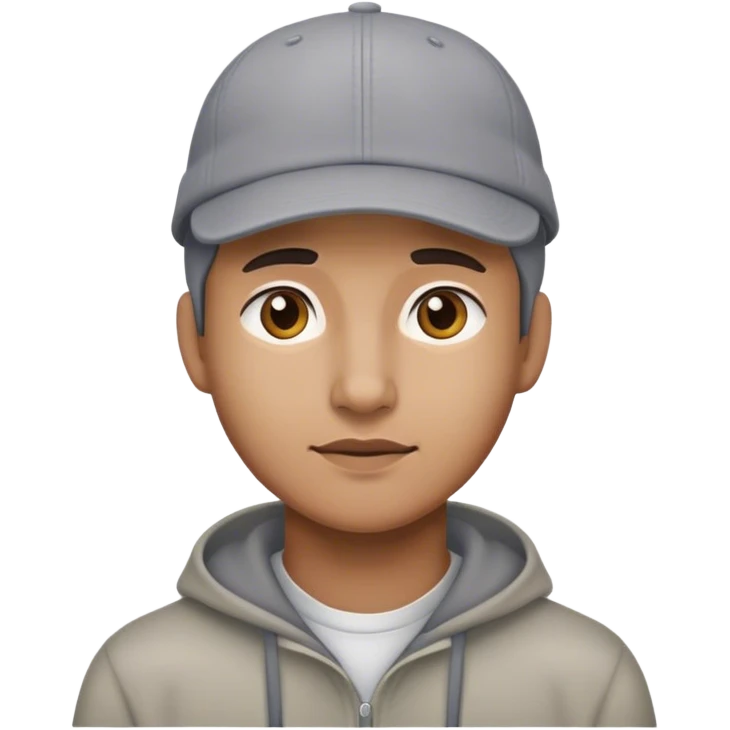 Grey cap emoji