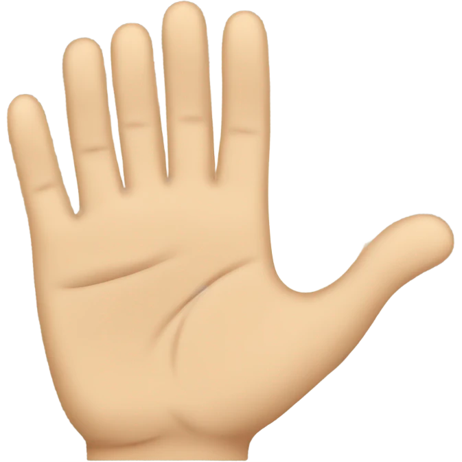 Light brown bald man with stubble giving high five  emoji
