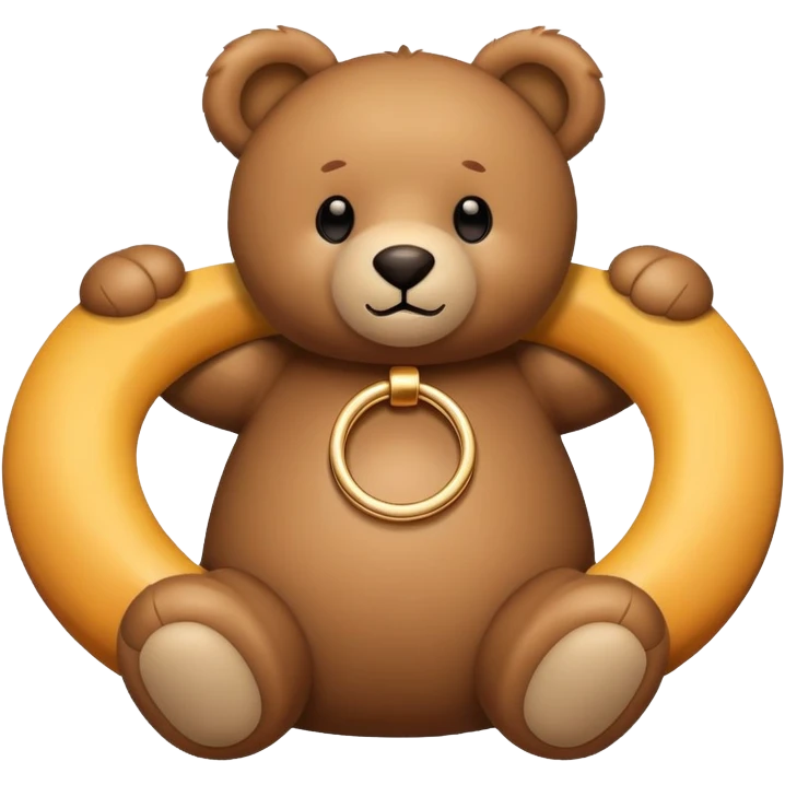 teddy with a ring around  emoji