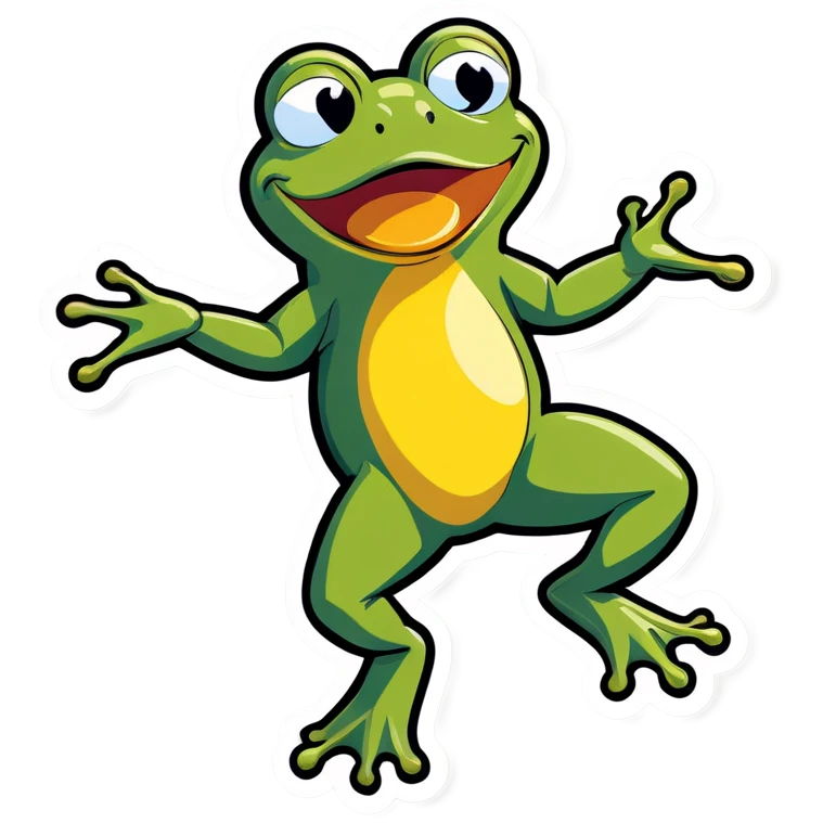 Dancing frog emoji