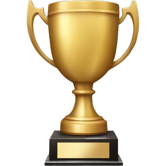 a trophy thats crossed out emoji