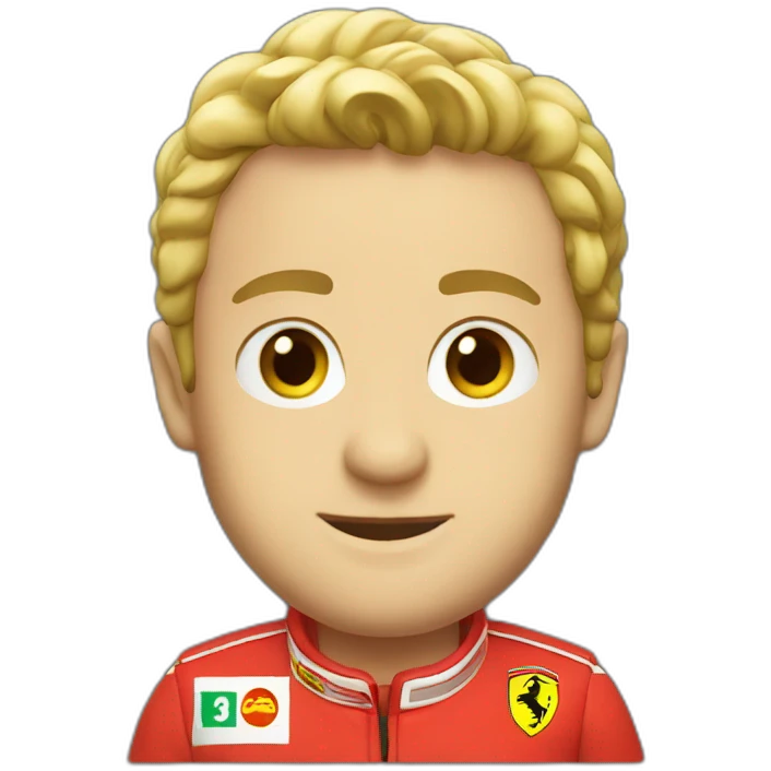 F1 Ferrari emoji