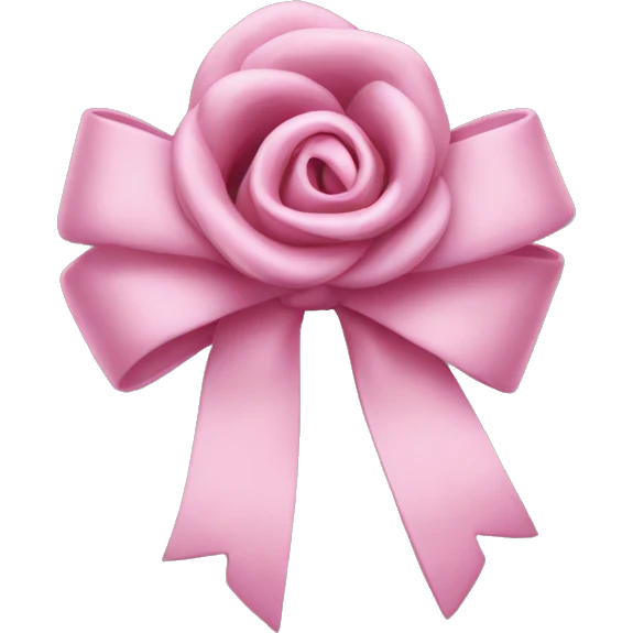 Noeud rose  emoji