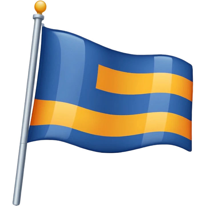 A flag whit darkblue, blue, white, yellow and orange and has 5 stripes white in the middle, blue in next to white left, yellow next to white right, orange next to yellow right, dark blue next to blue left💙🩵🤍💛🧡 emoji