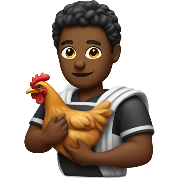 big justice holding a chicken bake emoji
