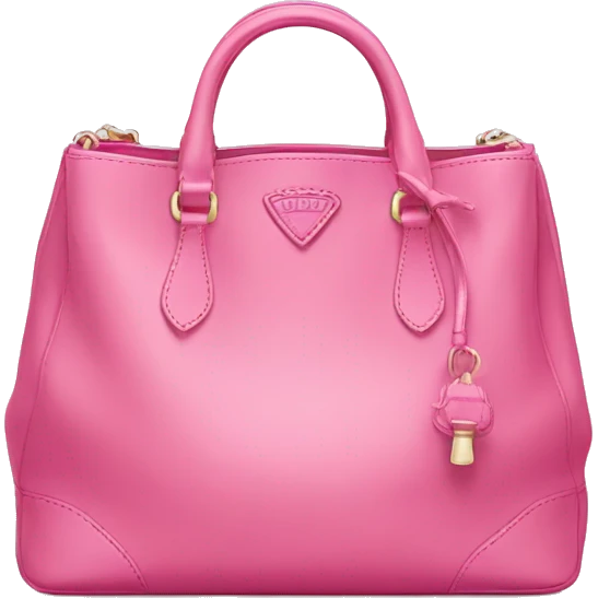 Pink Prada bag  emoji