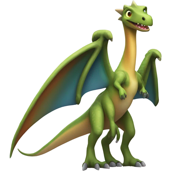 Dinosaur with wings emoji