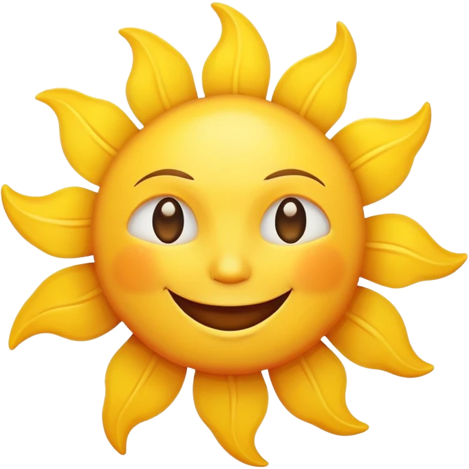 smiling sun emoji