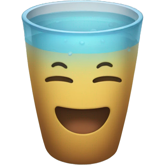 Vaso de agua emoji
