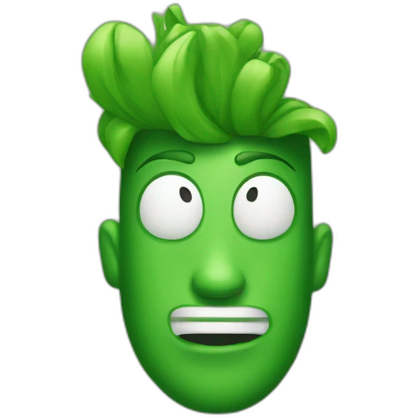Green Iphone 15 emoji