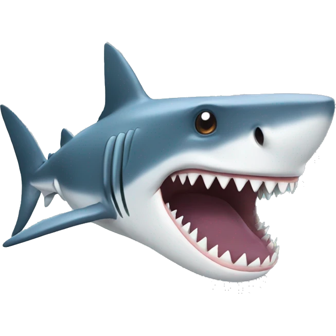 shark with top emoji
