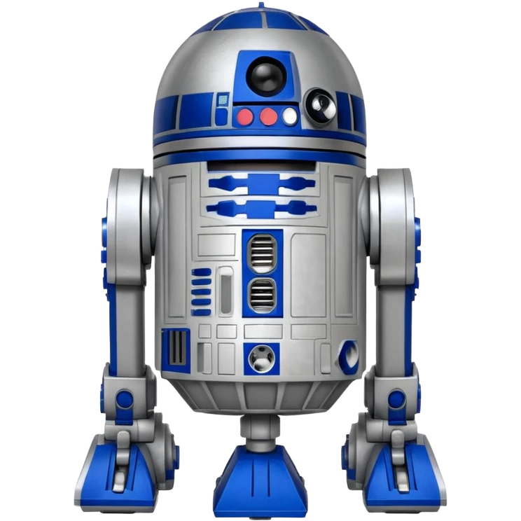 A robot R2D2 of starwars emoji