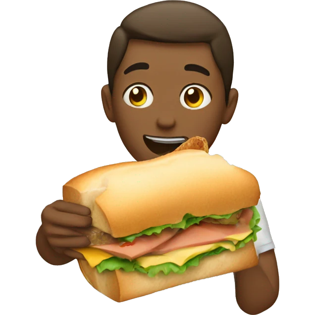eating a sandwich  emoji