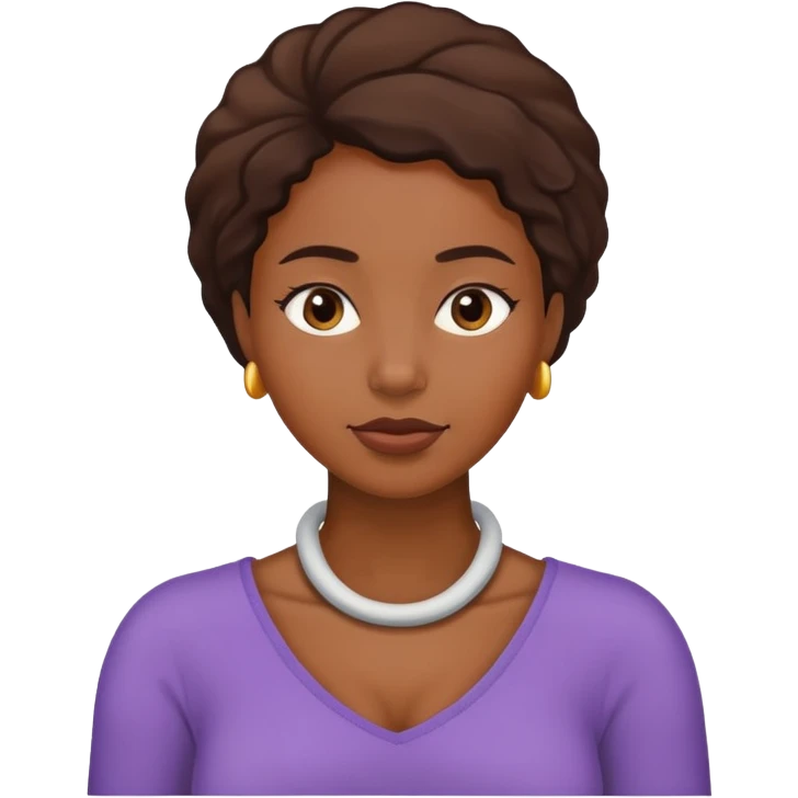 arms around neck black woman emoji