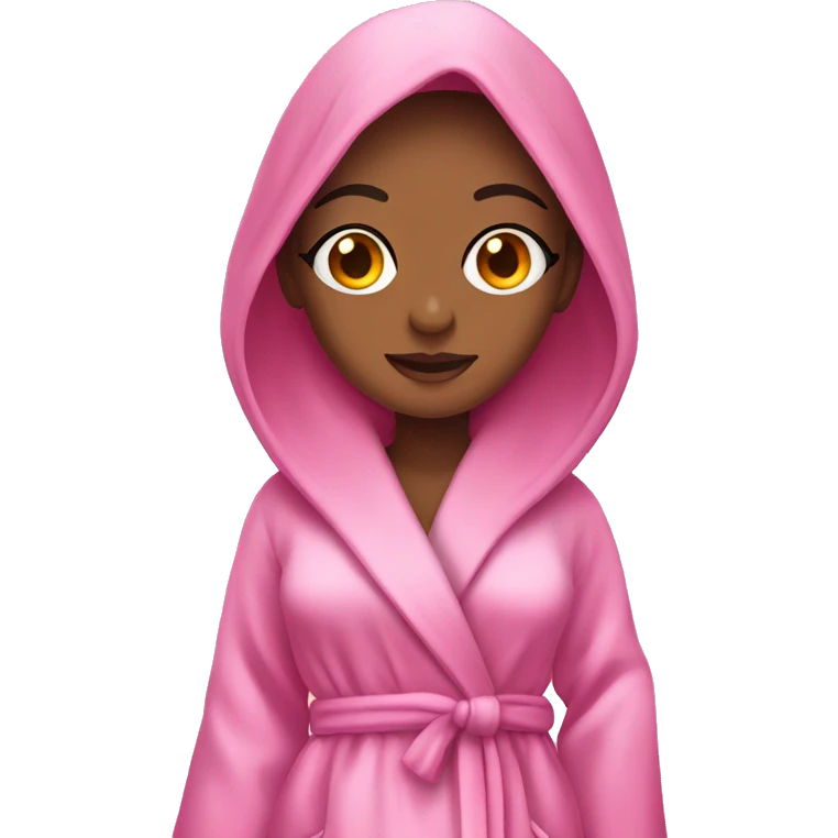 Pink glamorous dressing gown  emoji