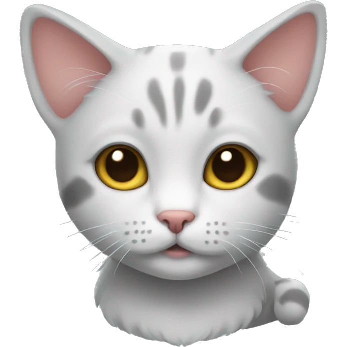 A small cute cat emoji
