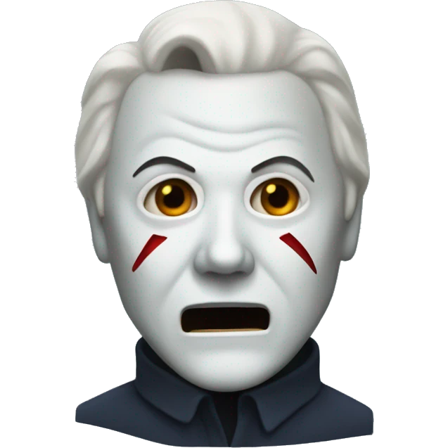 Michael Myers saying surprise  emoji