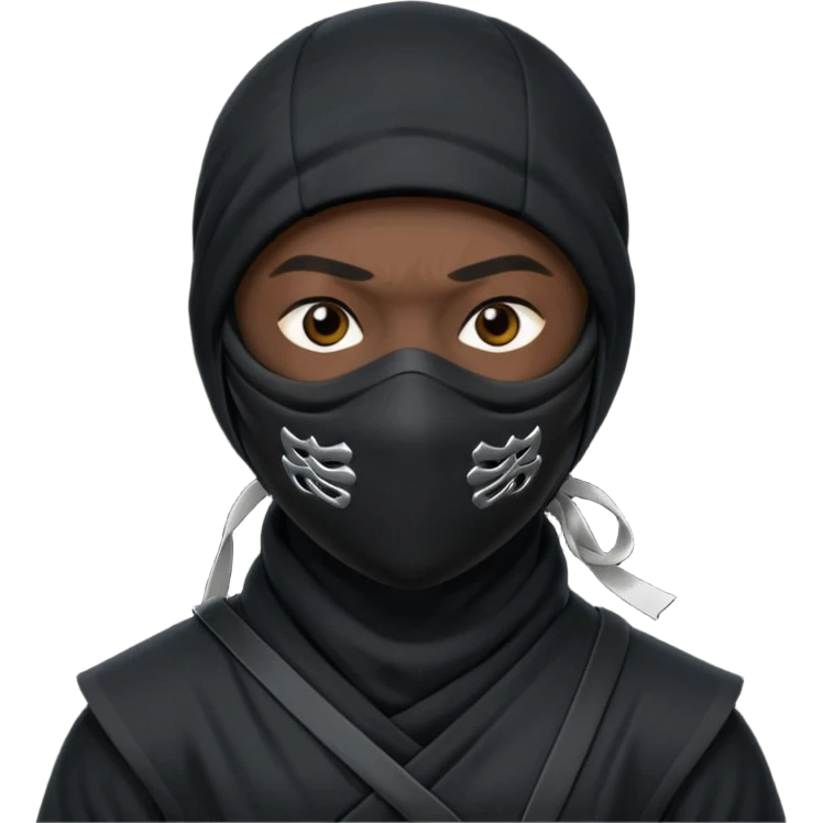 ninja masked character emoji