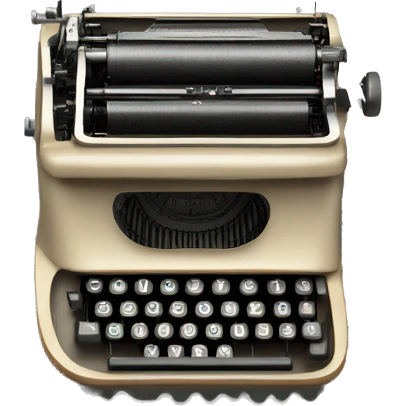 Remington #5 portable typewriter emoji