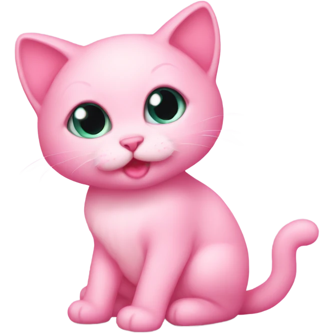 Pink baby kitty  emoji