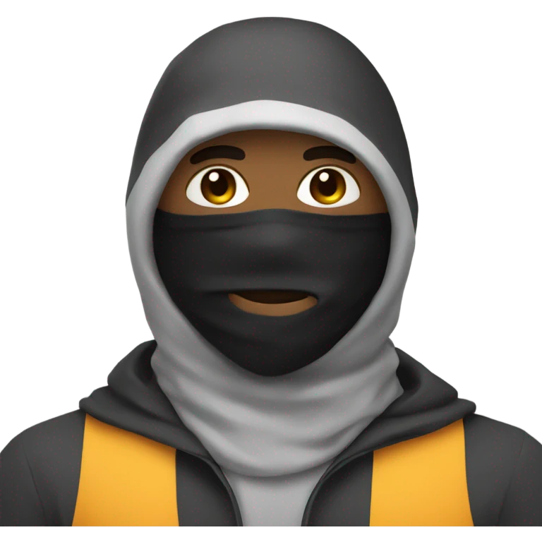 Man with a balaclava  emoji