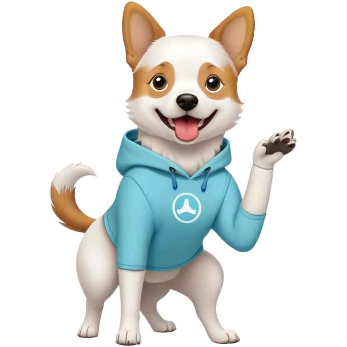Dog wearing lululemon  emoji