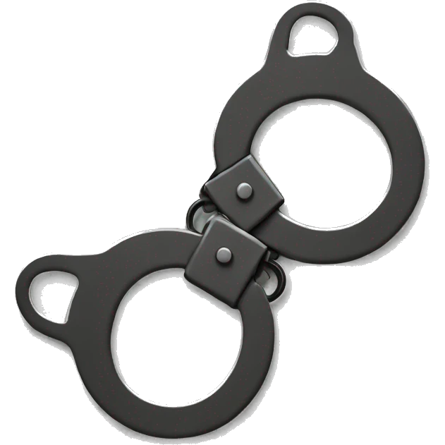 Fuzzy handcuffs emoji