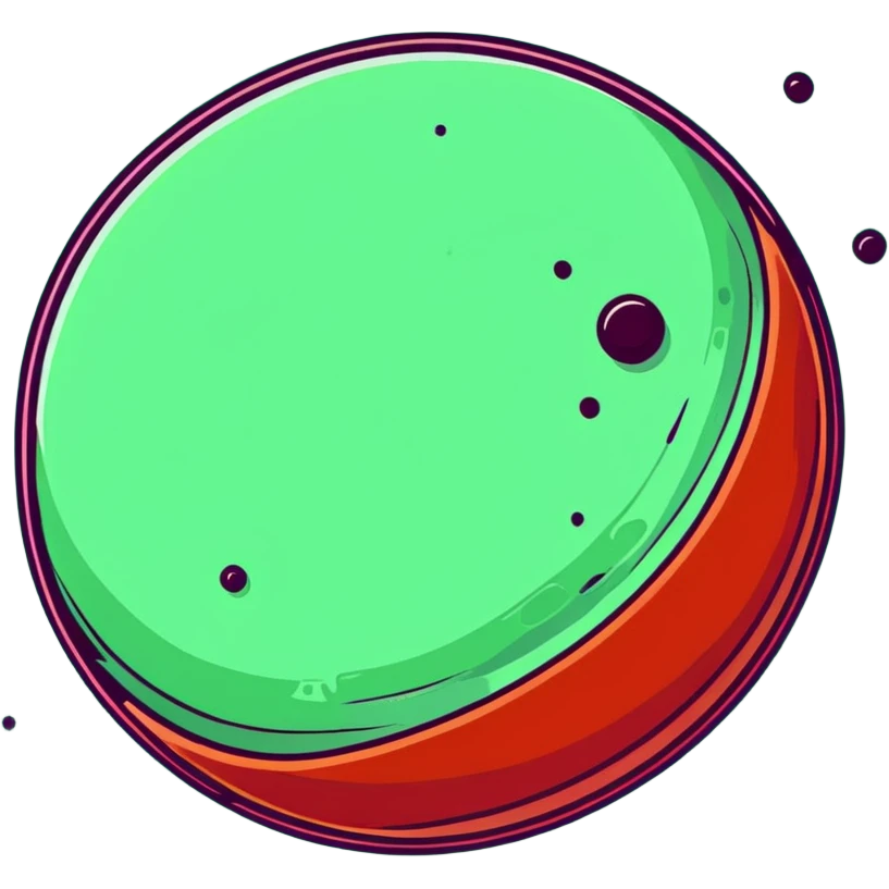 Red Mars planet with craters and a hot flushed face fanning itself emoji