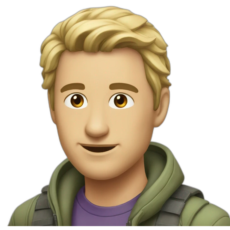 Турист в фиолетовой панамке emoji