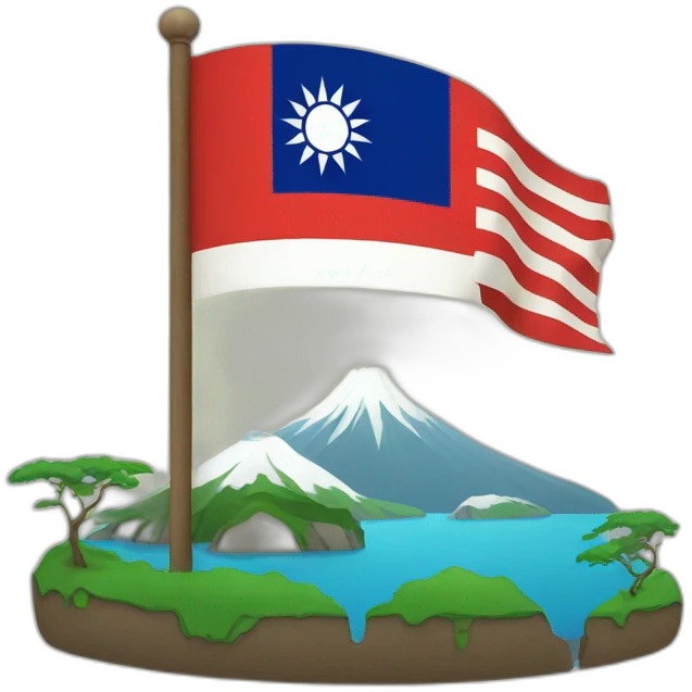 TAIWAN FLAG AND TAIWAN ISLAND emoji
