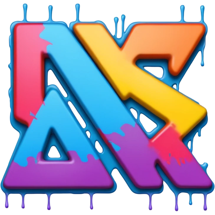 Сделай граффити, надпись "CNS" emoji