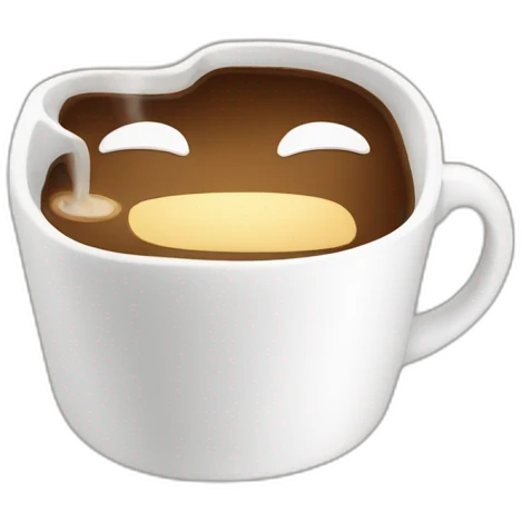 cup of coffee drinking a person emoji