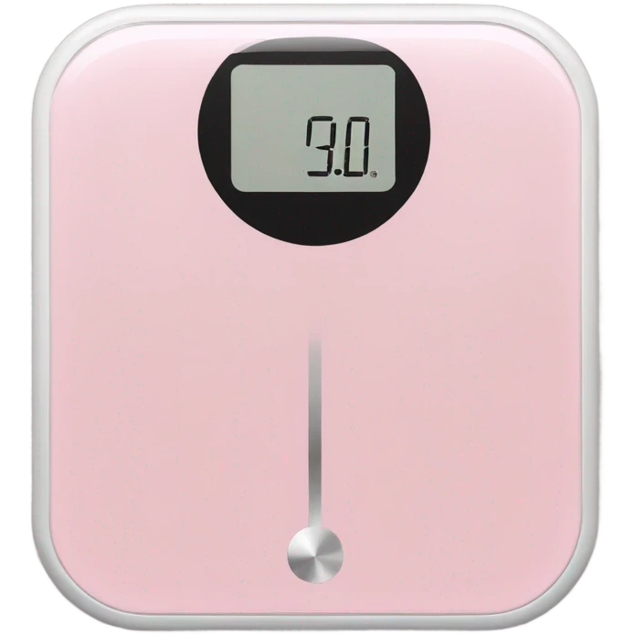 Light pink body weight scale  emoji