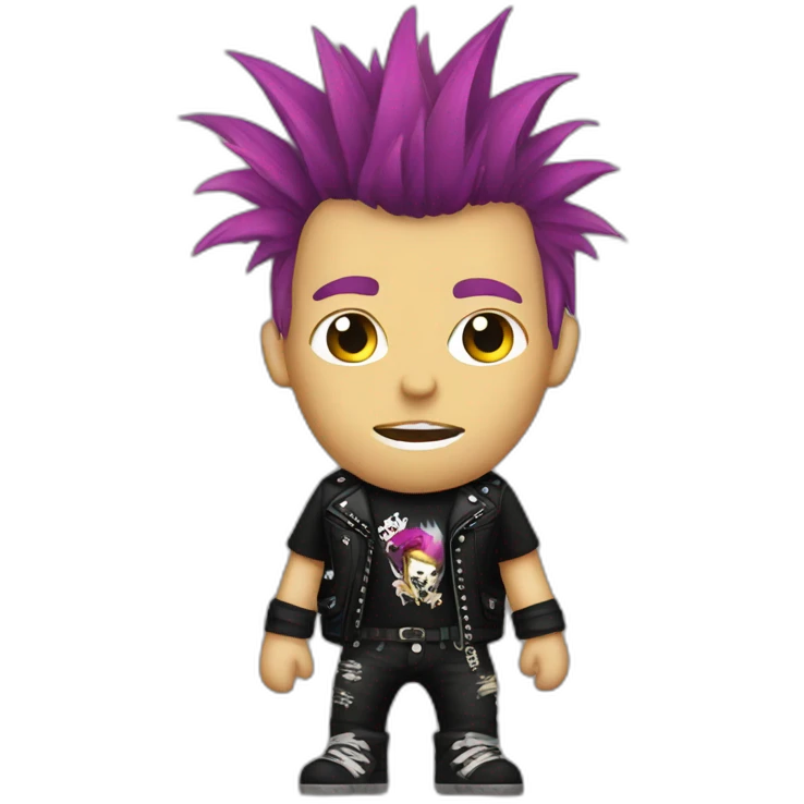 Punk rocker emoji