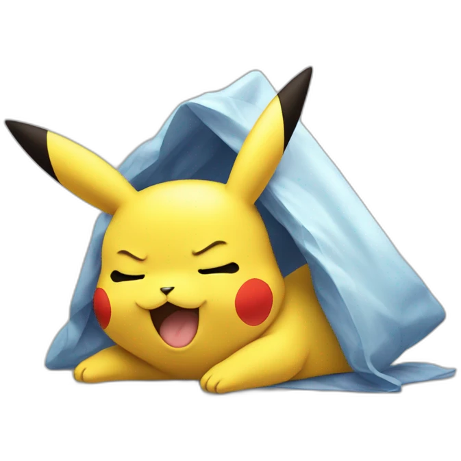 Pikachu qui dort emoji