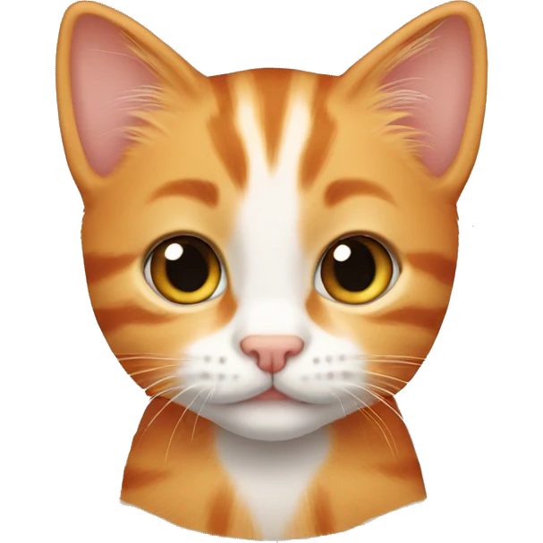 Orange tabby kitten emoji