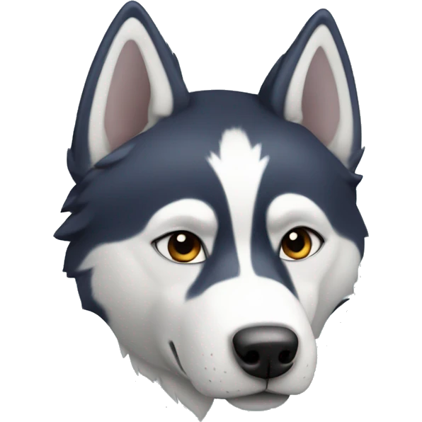 husky avec plien de coeurs emoji