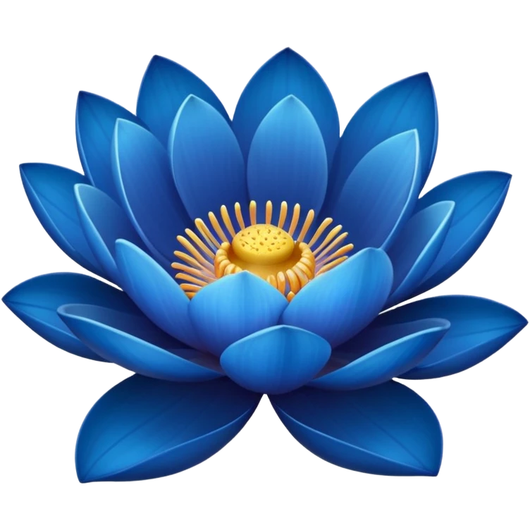 blue lotus flower emoji