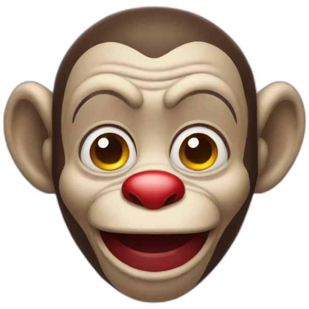 Monkey clown emoji